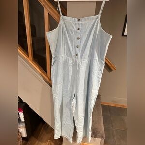 Old Navy Light Blue Denim jumpsuit